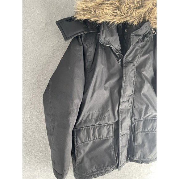 Snozu Snow Jacket Boys Youth Small Winter Coat Fur Trim Heavy Hooded Outdoor - Picture 6 of 13